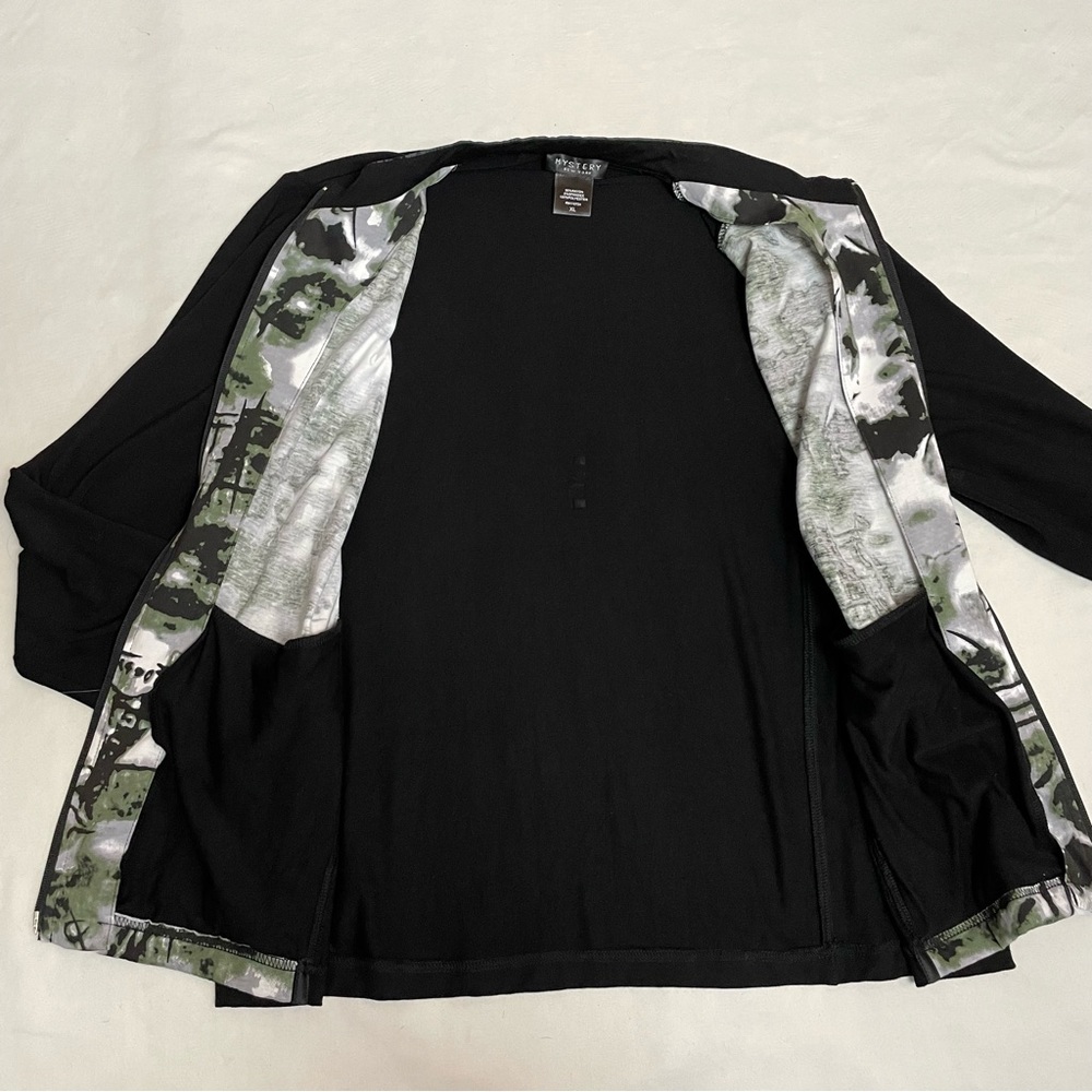 Mystery New York Zip Rayon Jacket Size XL - Picture 7 of 10